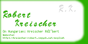 robert kreischer business card